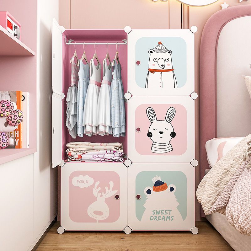 Baby Clothing Storage - 어린이 옷장 의류 접이식 캐비닛, 심플한