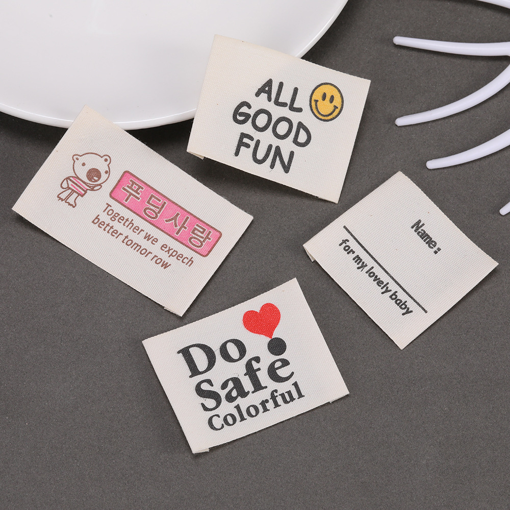 Baby Clothing Logo - 맞춤 인쇄 개인 로고 라벨, 면