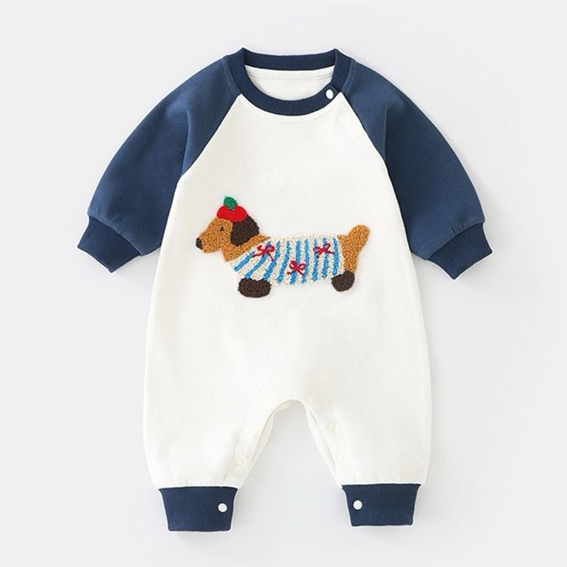 Baby Clothing Logo - 유니섹스 아기 원피스 롬퍼 봄/가을용 남아