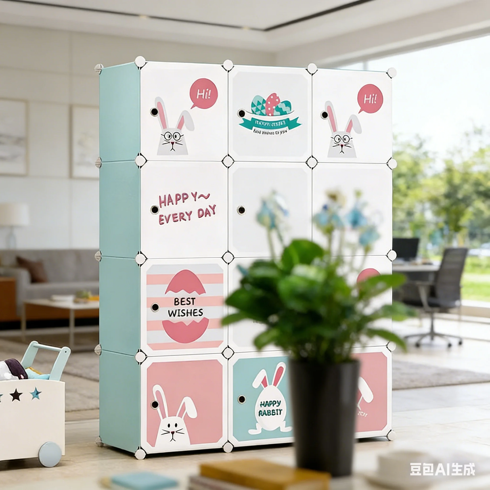 Baby Clothing Storage - AOLIVIYA 간단한 만화 어린이 옷장, 경제적인