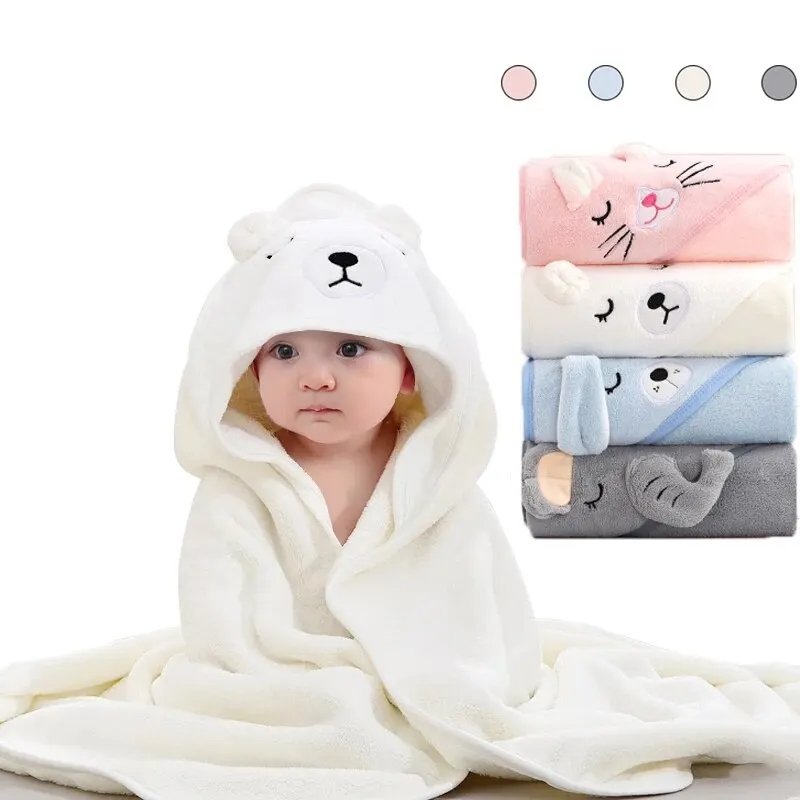 Hooded Bath Towel - 유아 목욕 가운 유아 목욕 타올