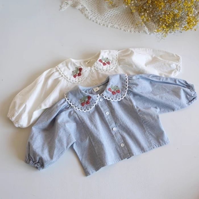 Baby Clothing Embroidery - 2026 어린이 소녀 자수 셔츠 0-3Y