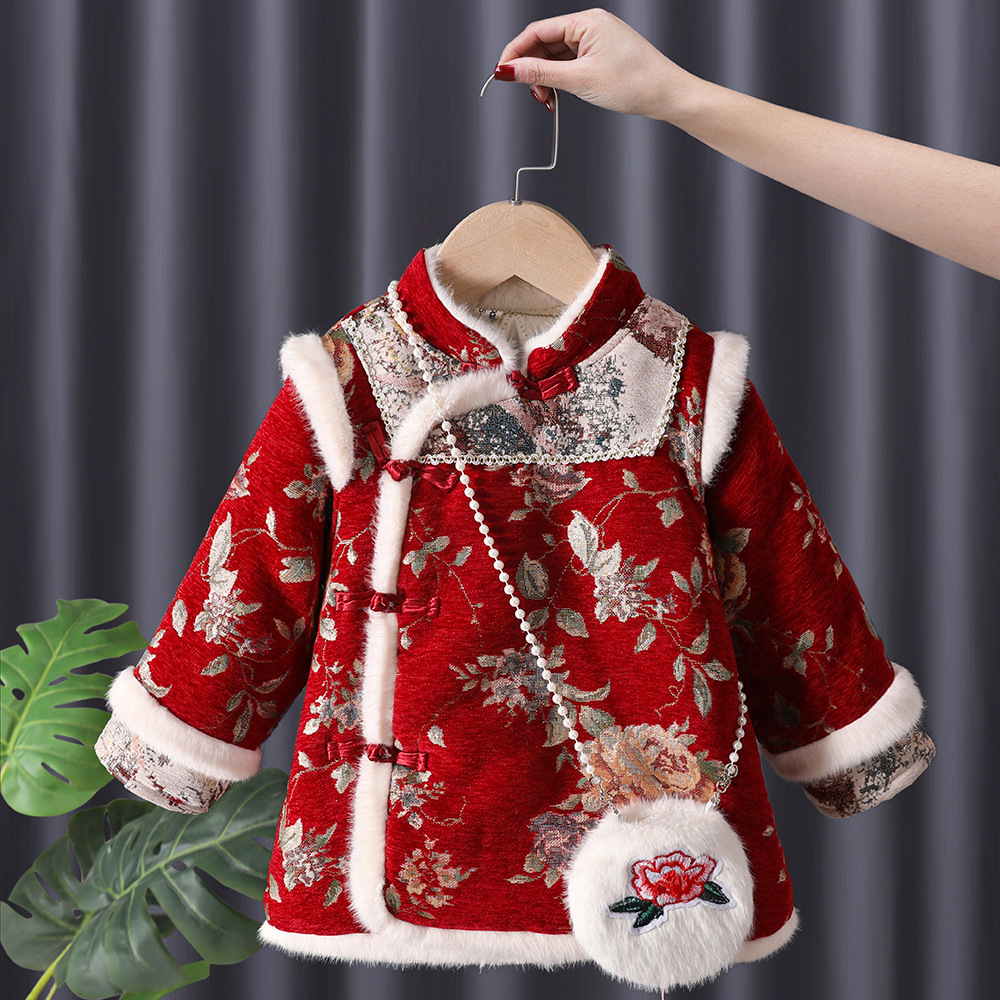 Baby Clothing Embroidery - 겨울 아기 ​​소녀 Hanfu 키즈 공주