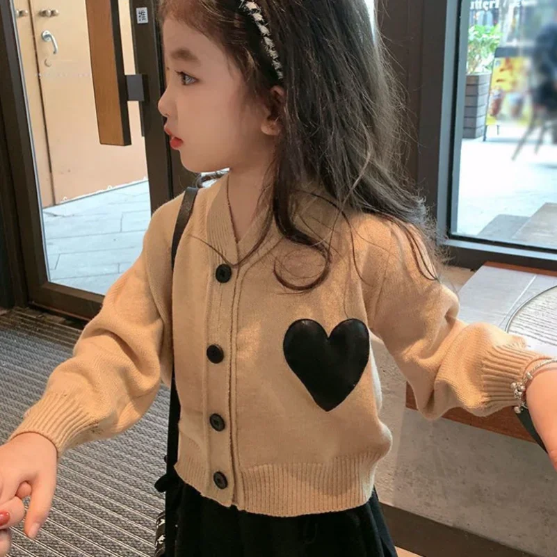 Baby Clothing Jumper - 2023 봄 가을 소녀 점퍼 러브