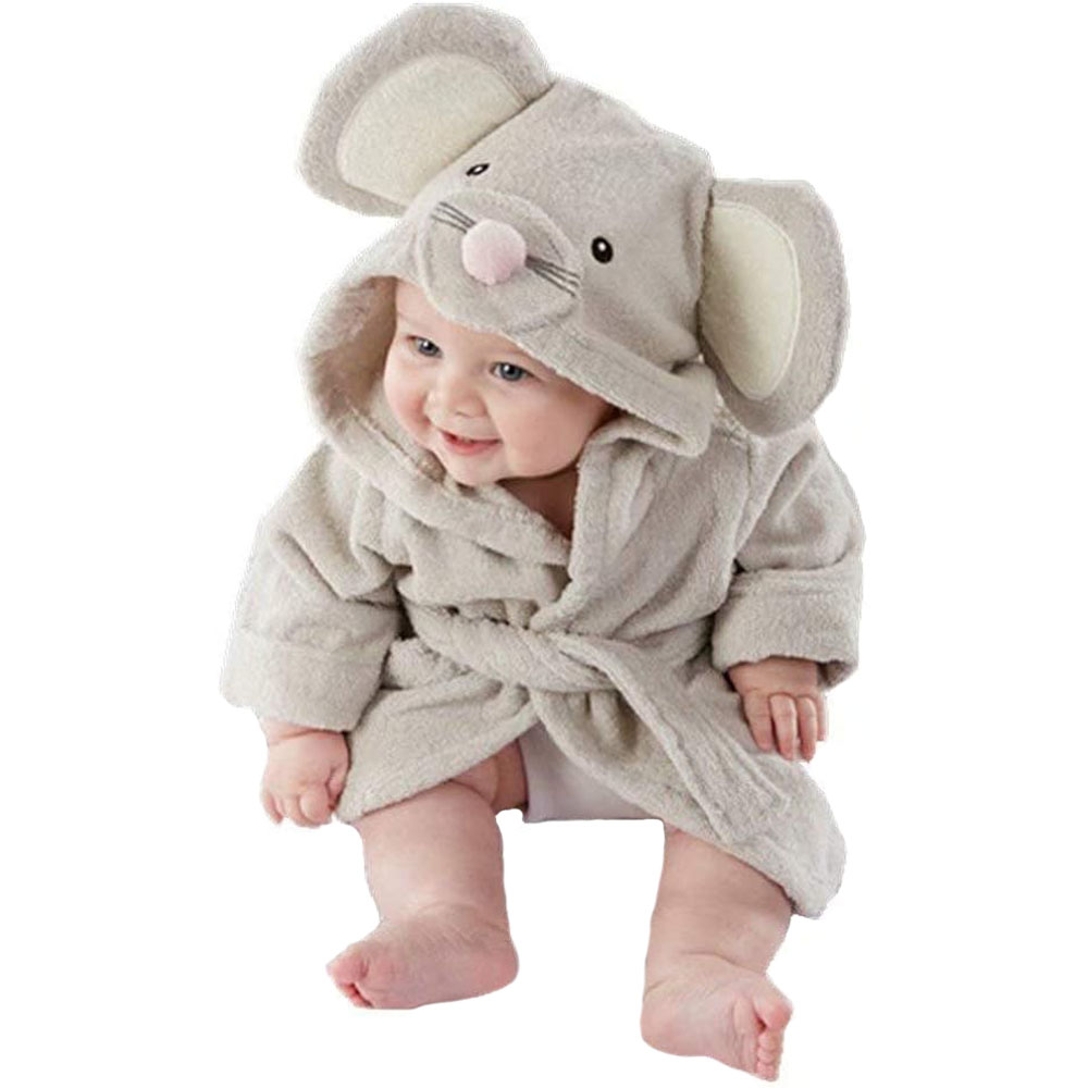 Hooded Bath Towel - 아기 소년 목욕 가운 후드 타월