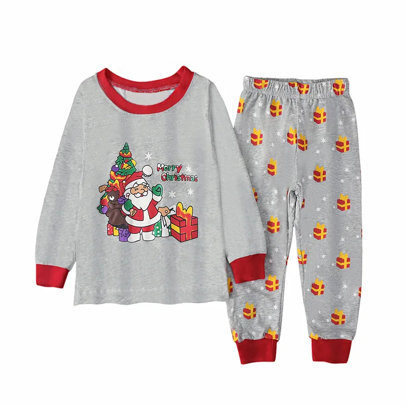 회색 산타 클로스 인쇄 어린이 잠옷 아기 소년 소녀 티 - Baby Clothing For Girls 리뷰 및 가격