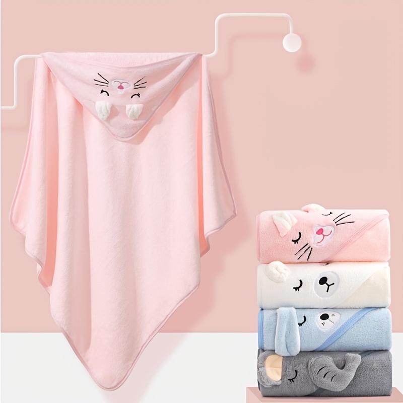 아기용 후드 목욕 타올, 만화 코랄 플리스, 신생아 담 - Hooded Bath Towel 리뷰 및 가격