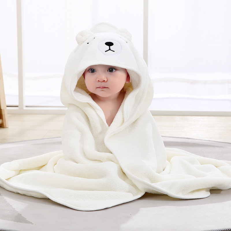 아기용 후드 목욕 타올, 만화 코랄 플리스, 신생아 담 - Hooded Bath Towel 리뷰 및 가격