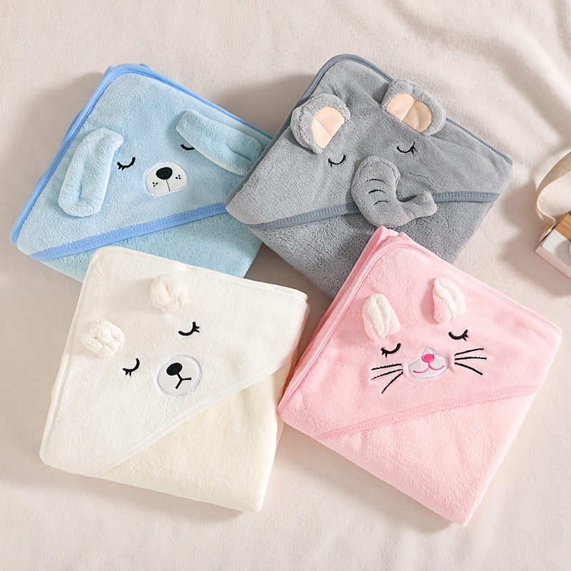 아기용 후드 목욕 타올, 만화 코랄 플리스, 신생아 담 - Hooded Bath Towel 리뷰 및 가격