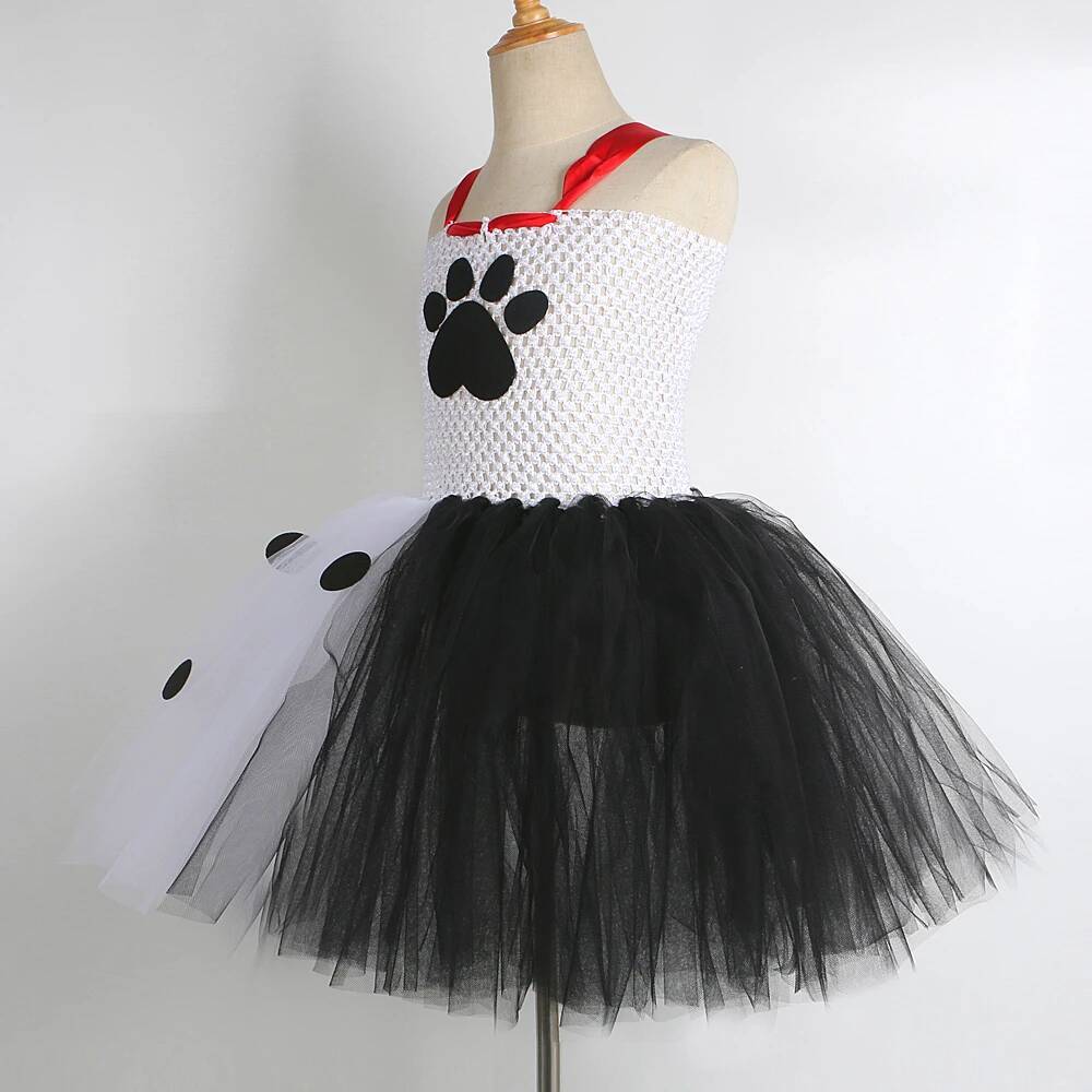 달마시안 개 투투 드레스 아기 소녀를위한 흰색 검은 반 - Baby Clothing For Girls 리뷰 및 가격
