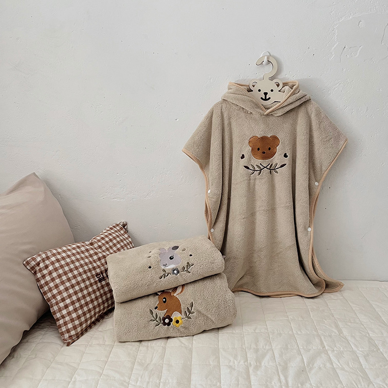 어린이 산호 양털 망토 목욕 가운 후드 목욕 타월 아기 - Hooded Bath Towel 리뷰 및 가격