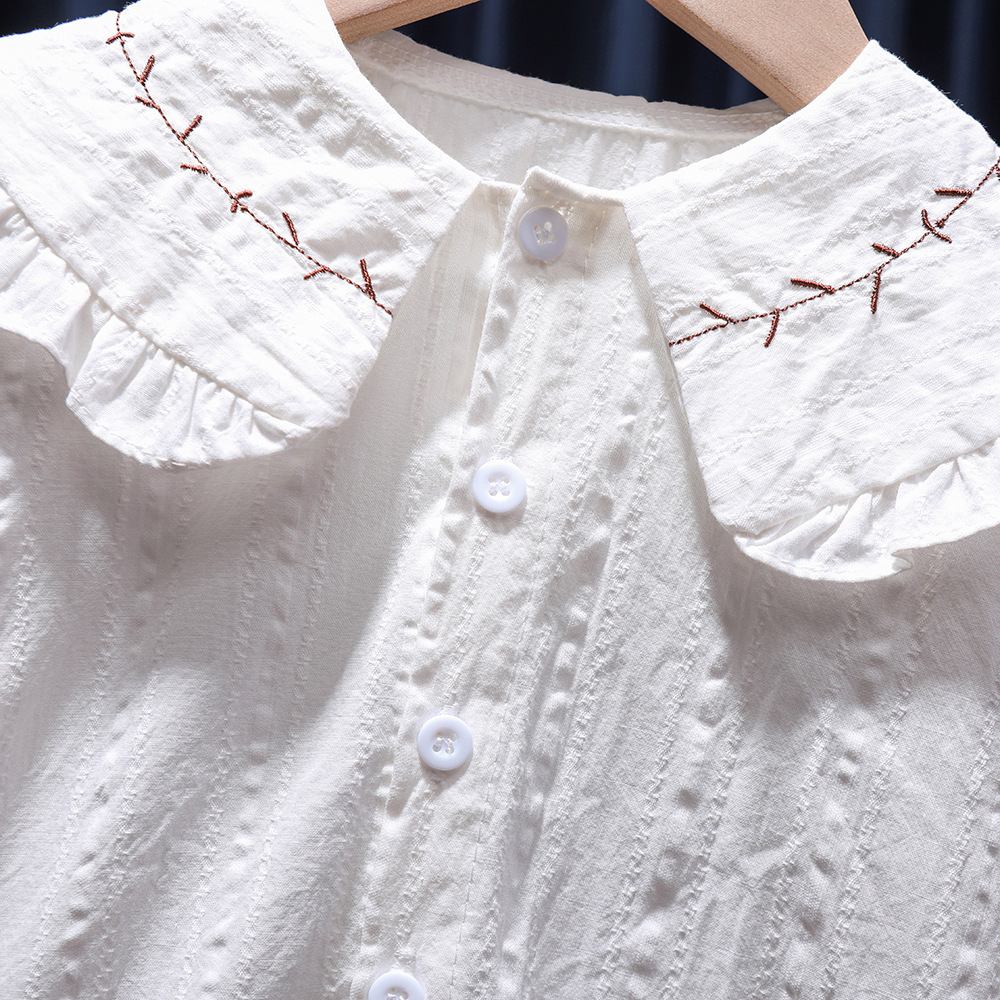 여아용 유아 및 아동 의류 봄 및 가을 꽃무늬 자수 단 - Baby Clothing Embroidery 리뷰 및 가격