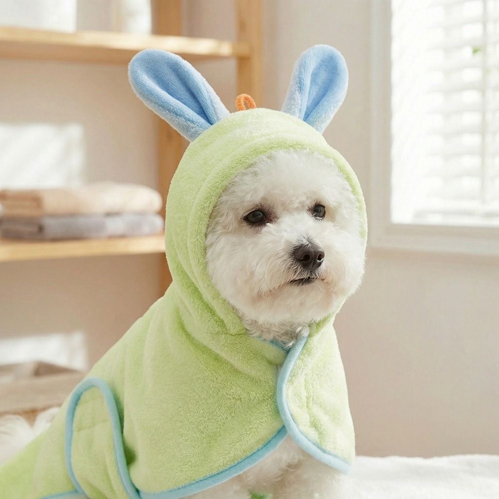 초흡수성 강아지 후드 목욕 가운 따뜻한 산호 플리스 강 - Hooded Bath Towel 리뷰 및 가격