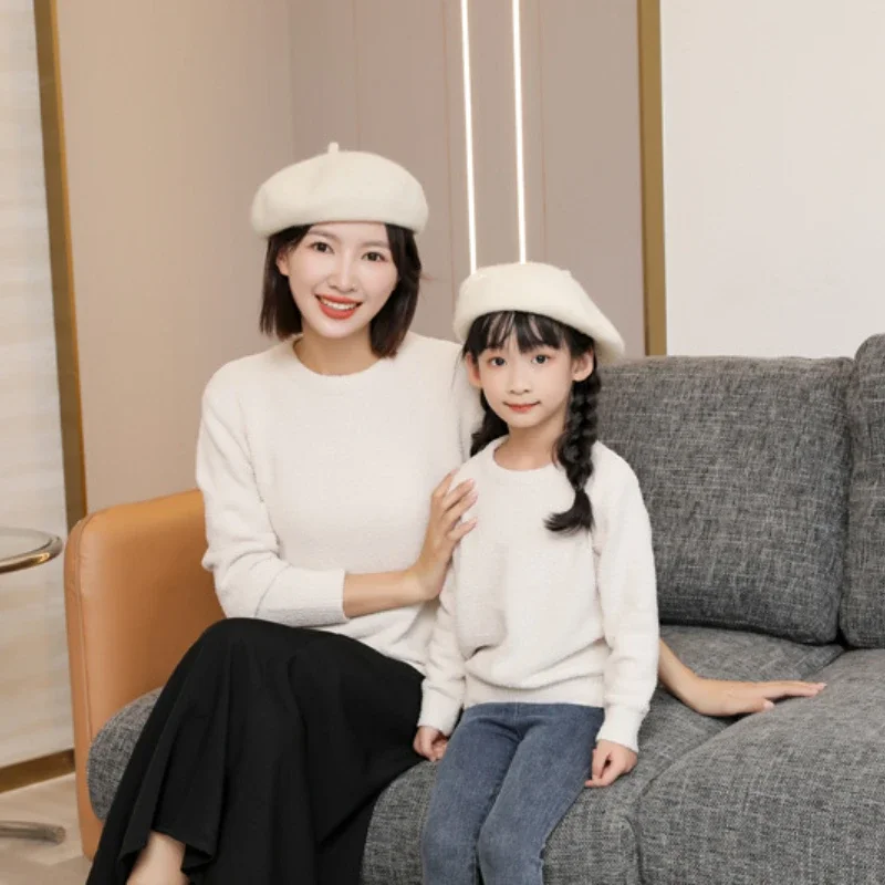부모와 자녀 니트 점퍼 가족 스웨터 탑 아버지 어머니와 - Baby Clothing Jumper 리뷰 및 가격
