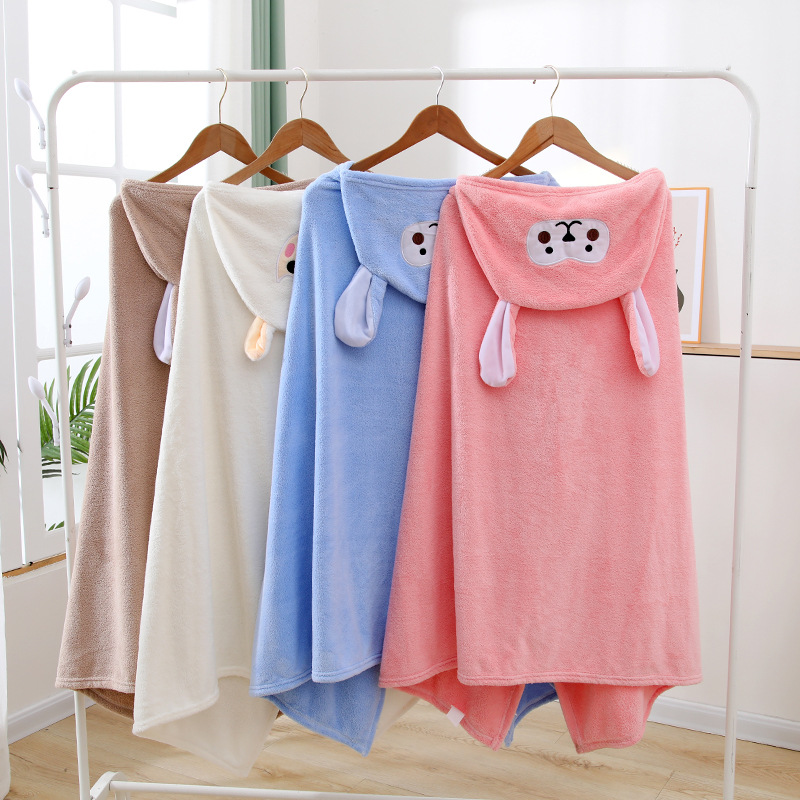 70x140cm 후드 목욕 타월 슈퍼 소프트 코랄 플리 - Hooded Bath Towel 리뷰 및 가격