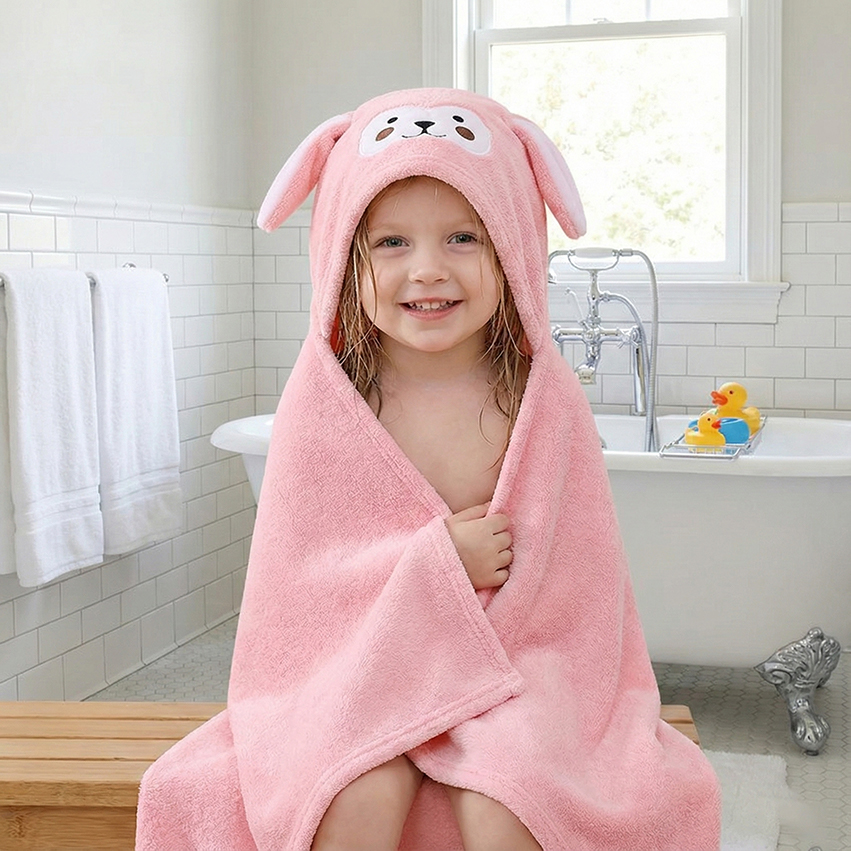 70x140cm 후드 목욕 타월 슈퍼 소프트 코랄 플리 - Hooded Bath Towel 리뷰 및 가격
