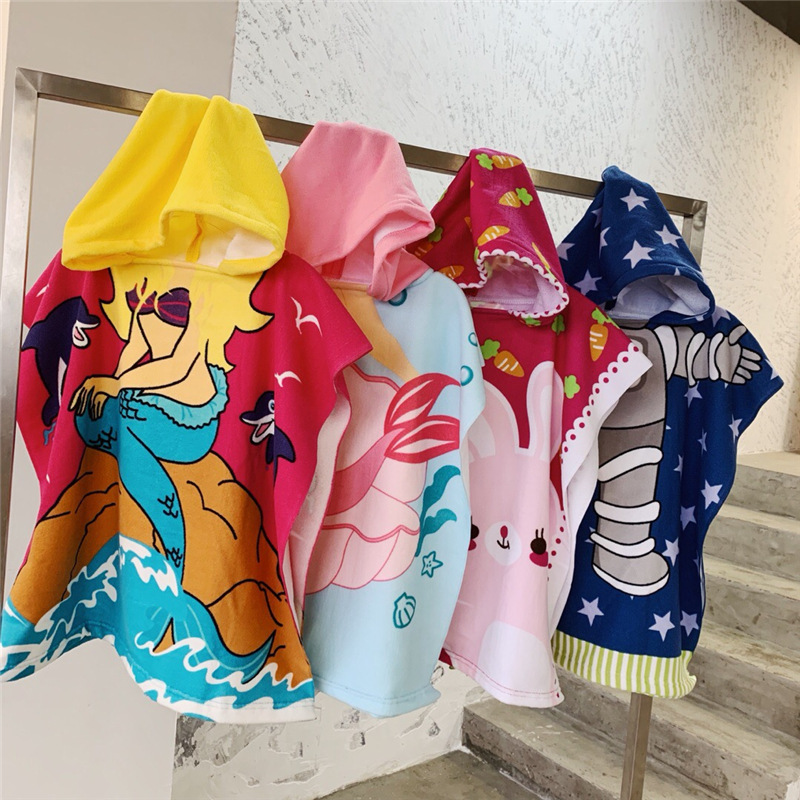 어린이 목욕 모자 흡수성 슈퍼 소프트 목욕 타월 망토  - Hooded Bath Towel 리뷰 및 가격