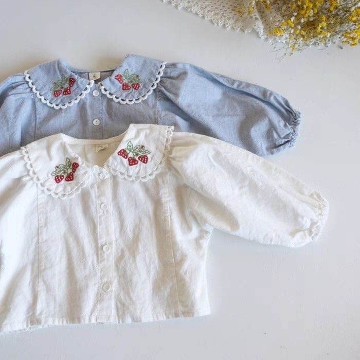 2026 어린이 소녀 자수 셔츠 0-3Y 봄 유아 아기 - Baby Clothing Embroidery 리뷰 및 가격