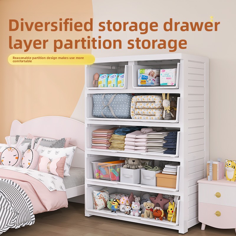 두꺼운 플라스틱 5단 서랍 수납장 아기 옷장 유아용 정 - Baby Clothing Storage 리뷰 및 가격