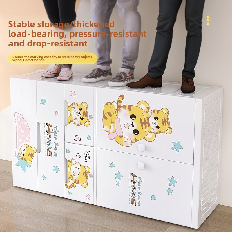 두꺼운 플라스틱 5단 서랍 수납장 아기 옷장 유아용 정 - Baby Clothing Storage 리뷰 및 가격