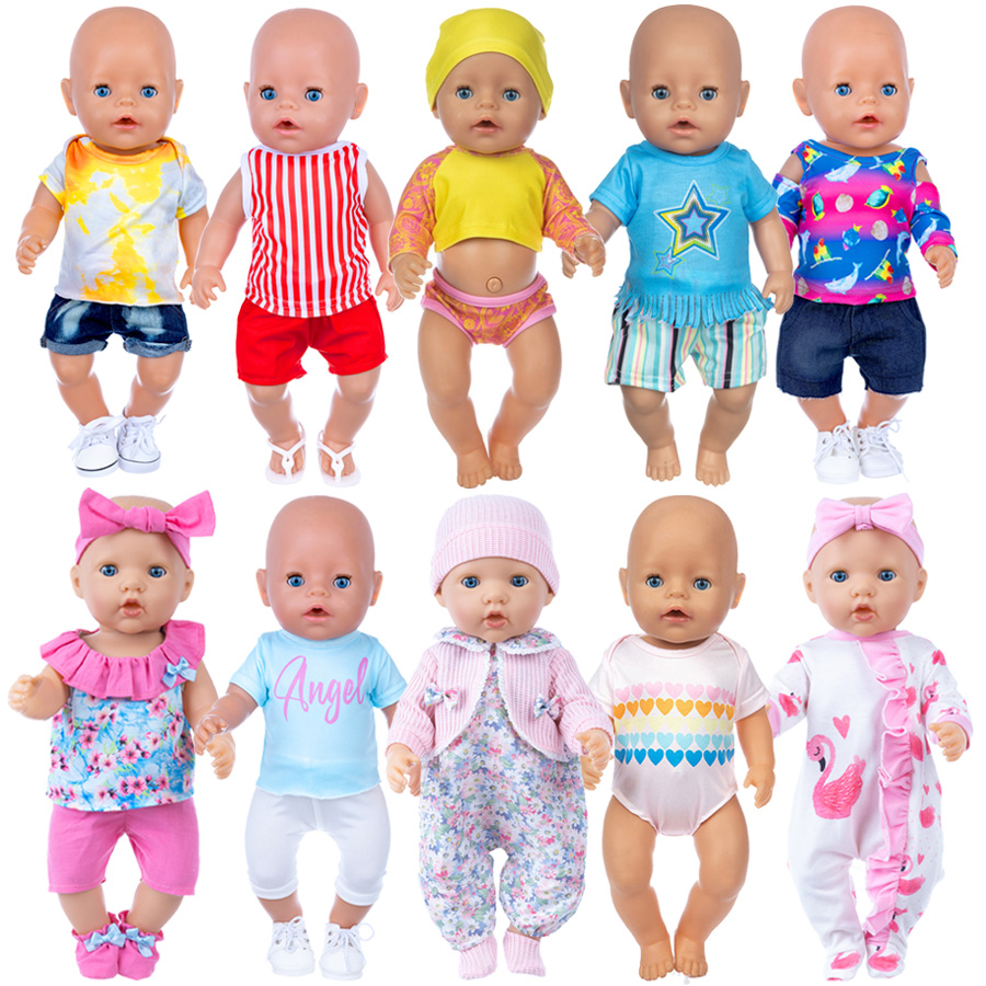 18 인치 다시 태어난 인형을위한 인형 옷 45cm 신 - Baby Clothing For Girls 리뷰 및 가격
