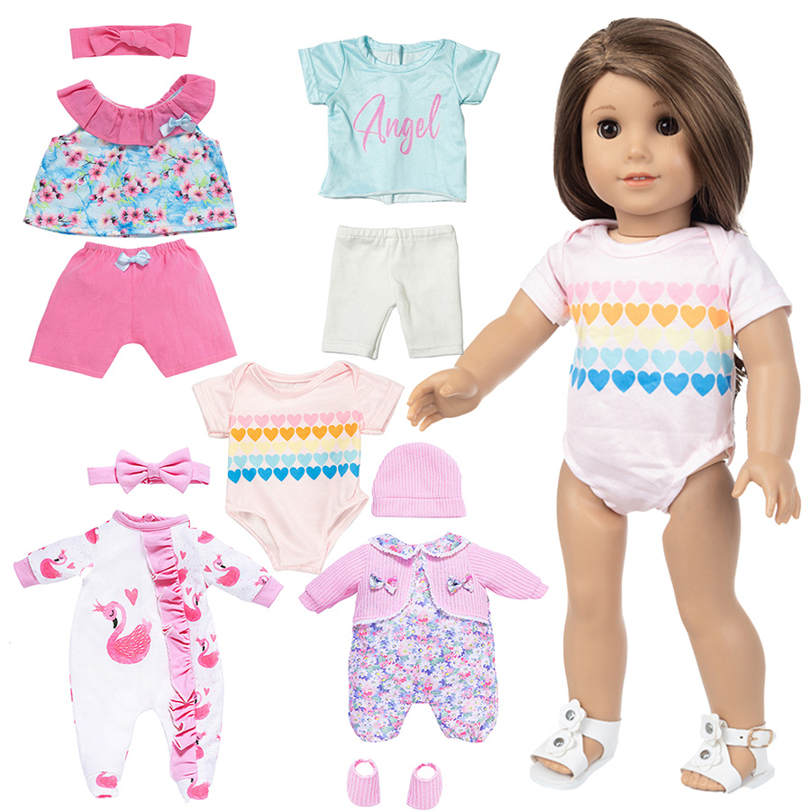 18 인치 다시 태어난 인형을위한 인형 옷 45cm 신 - Baby Clothing For Girls 리뷰 및 가격