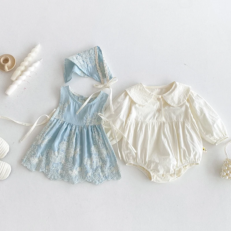 2025 신상 가을 신생아 여아 바디슈트+모자+조끼 긴 - Baby Clothing Embroidery 리뷰 및 가격