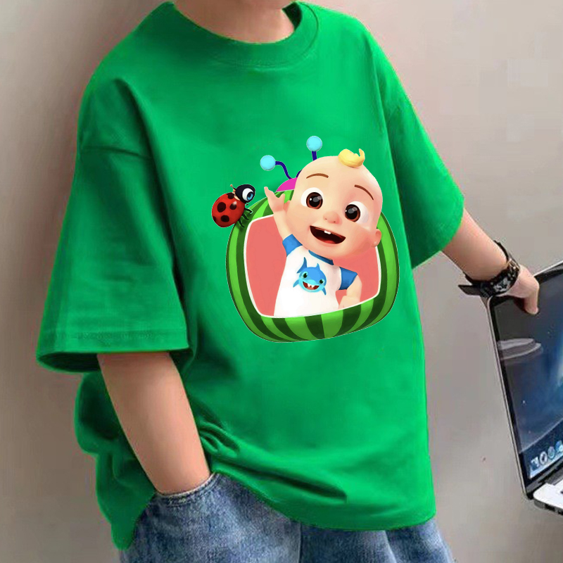 Cocomelons 베이비 티셔츠 애니메이션 코튼 반팔 - Baby Clothing For Girls 리뷰 및 가격