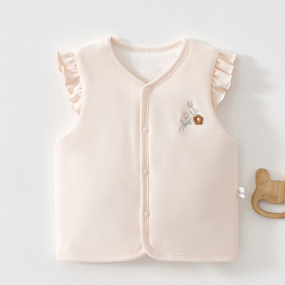 아기 소녀 조끼 퀼트 따뜻한 가을 겨울 유아 의류 프릴 - Baby Clothing Embroidery 리뷰 및 가격