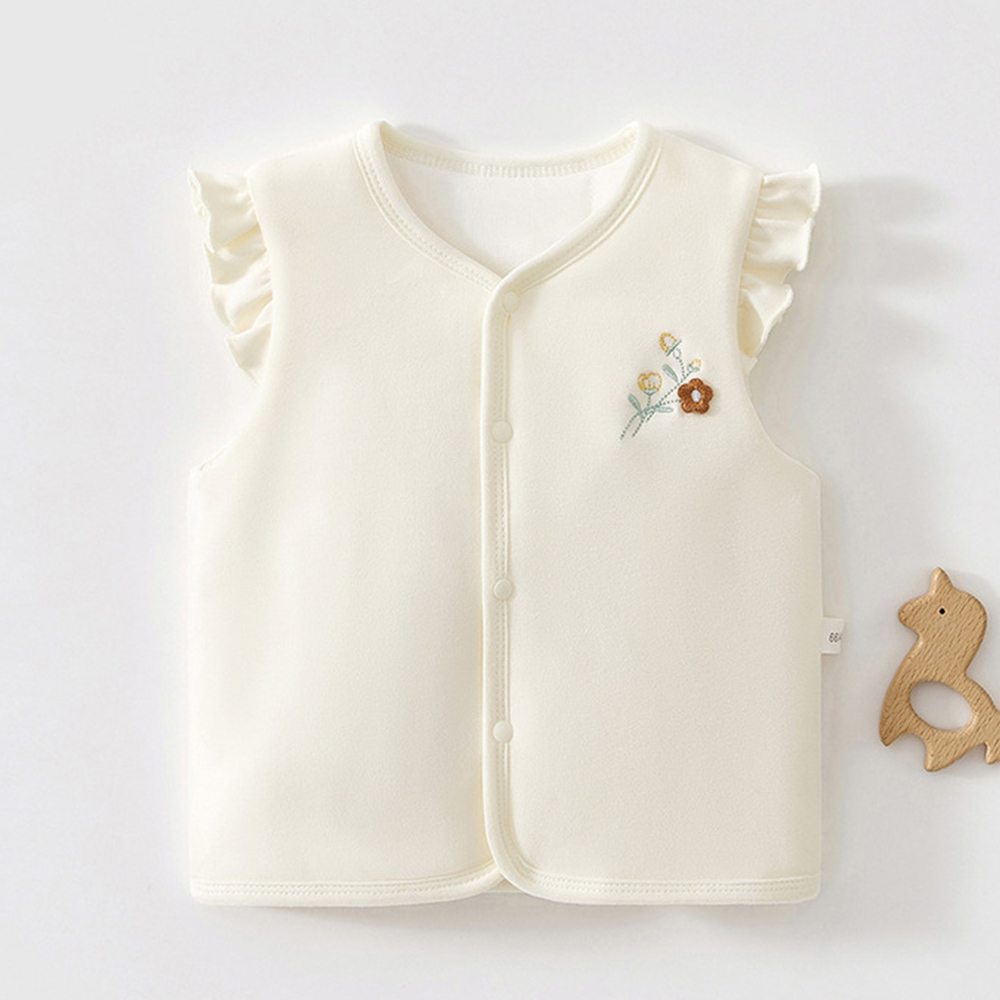 아기 소녀 조끼 퀼트 따뜻한 가을 겨울 유아 의류 프릴 - Baby Clothing Embroidery 리뷰 및 가격